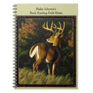 Caderno Espiral Troféu Whitetail Deer Buck Hunting