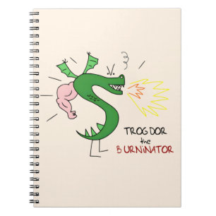 Caderno Espiral Trogdor O Queimador