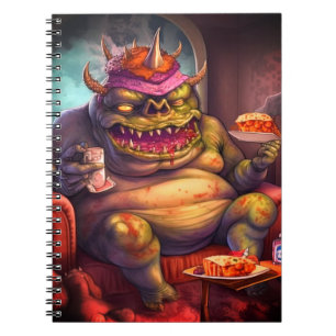 Caderno Espiral Troll assustador