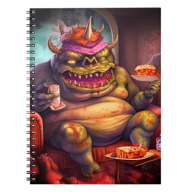 Caderno Espiral Troll assustador (Frente)