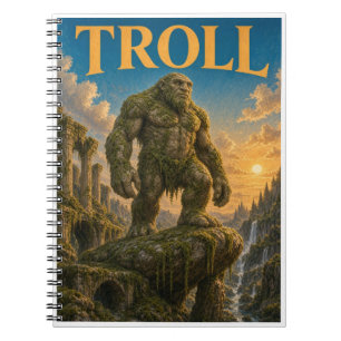 Caderno Espiral Troll, Monstro da Fantasia Gótica
