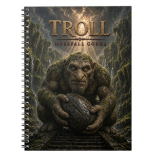 Caderno Espiral Troll Mossfall Gorge Dark Cinema