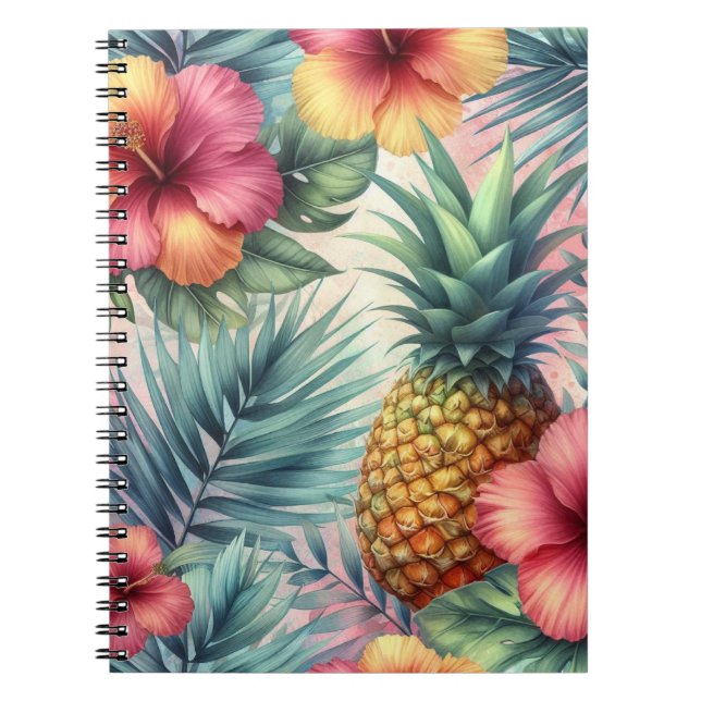 Caderno Espiral Tropical Bloom (Frente)