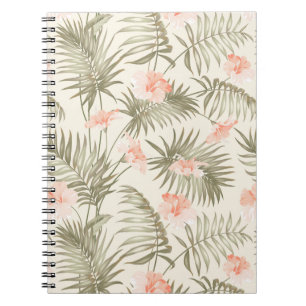 Caderno Espiral Tropical de Hisbiscus Palm