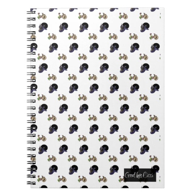 Caderno Espiral Tropical dreamlike conceptual collage (Frente)