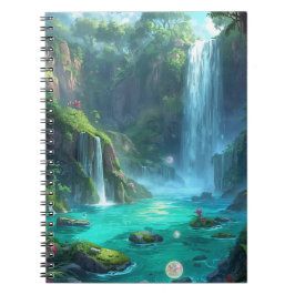 Caderno Espiral Tropical Falls & Crystal Glow
