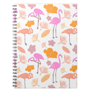 Caderno Espiral Tropical Flamingo