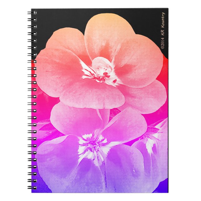 Caderno Espiral Tropical Floral (Frente)