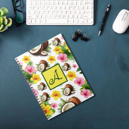 Caderno Espiral Tropical Floral