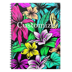 Caderno Espiral Tropical Flower Mix Thunder_Cove
