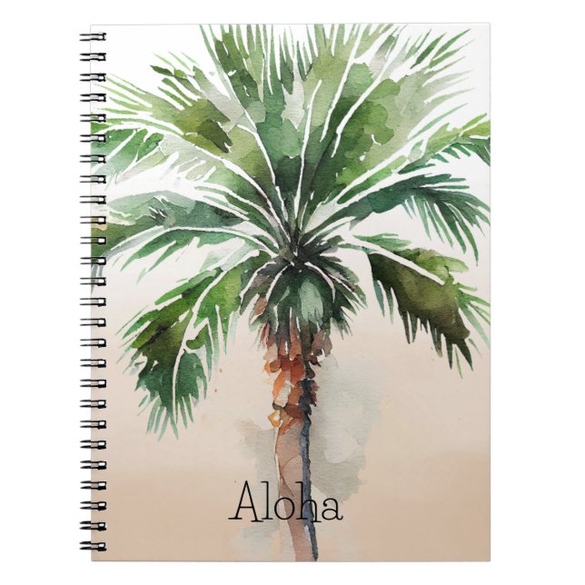 Caderno Espiral Tropical Palm Tree (Frente)