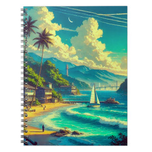 Caderno Espiral Tropical Ryukyu Dreams