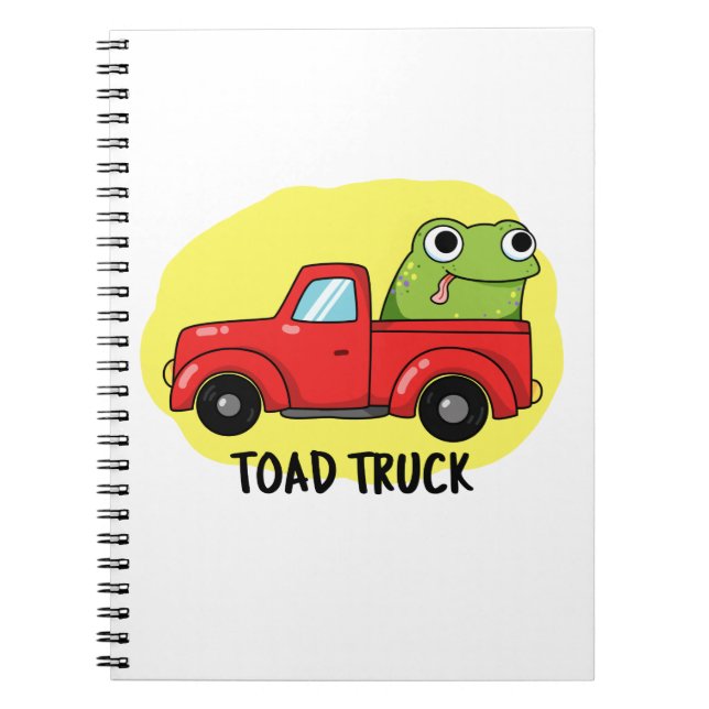 Caderno Espiral Truck Engraçado Tow Truck (Frente)