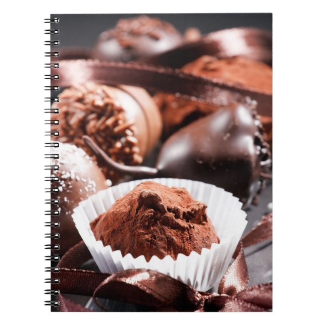 Caderno Espiral Trufas de chocolate (Frente)