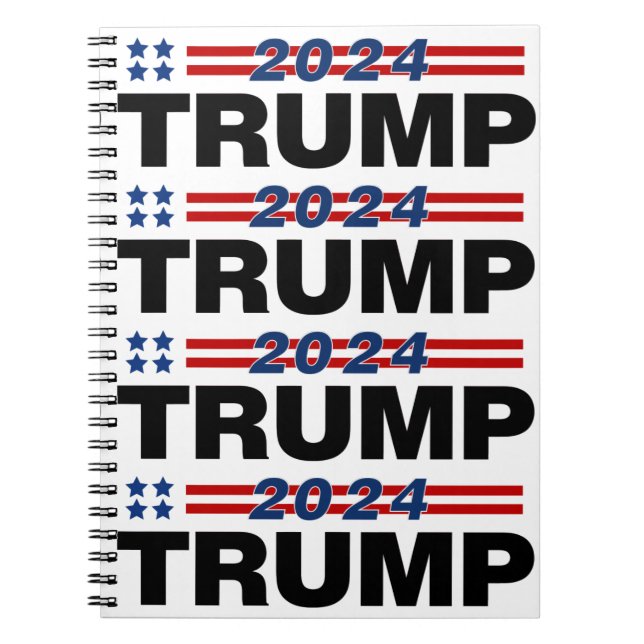 Caderno Espiral Trump 2024 (Frente)