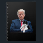 Caderno Espiral Trump 2024 Cat MAGA Funny Trump Cat<br><div class="desc">Trump 2024 Cat MAGA Funny Trump Cat</div>