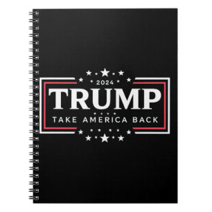 Caderno Espiral Trump 2024 Devolva a América