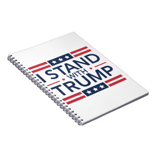 Caderno Espiral Trump 2024 Eu Apoio Trump Apoio Presidente