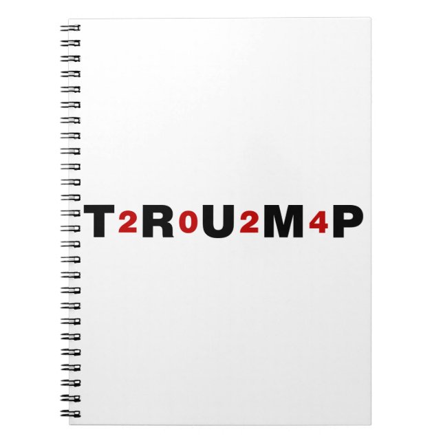 Caderno Espiral Trump 2024 Red (Frente)