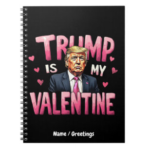 Caderno Espiral Trump É Meu Namorado Dia Dos Namorados Funny Retro