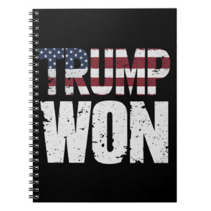 Caderno Espiral Trump Ganhou 47º Presidente dos EUA Venceu Eleição