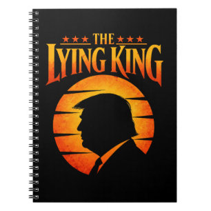 Caderno Espiral Trump O Rei Mentiroso Humor Sarcástico