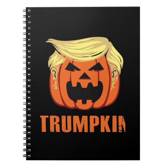 Caderno Espiral Trumpkin faz o Halloween (Frente)
