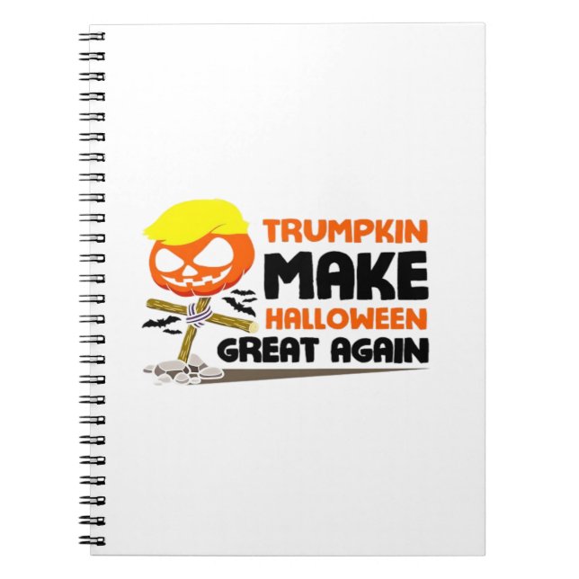 Caderno Espiral Trumpkin Pumpkin Halloween Clássico (Frente)