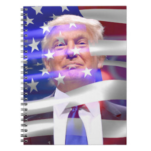 Caderno Espiral trunfo da bandeira americana 2020