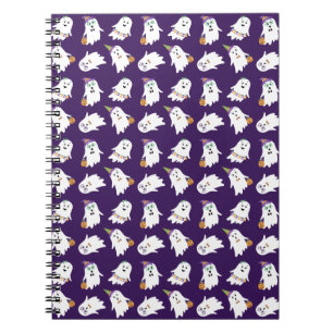 Caderno Espiral Truque Ou Tratamento De Fantasmas Halloween