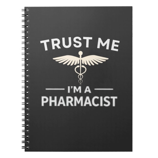 Caderno Espiral Trust Me I’m a Pharmacist Funny Pharmacy (Frente)
