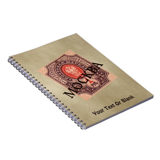 Caderno Espiral Tsarist Russia Postage (Lado Direito)