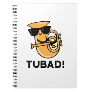 Caderno Espiral Tubad Funny Music Tuba Pun