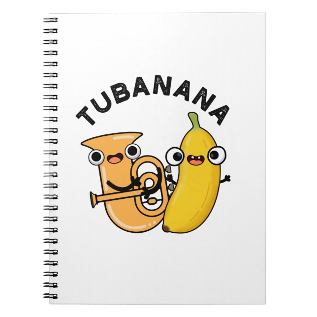 Caderno Espiral Tubanana Tuba Banana Piada Engraçada  (Frente)