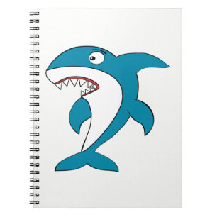 Caderno Espiral Tubarão