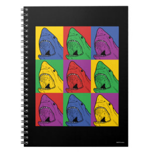 Caderno Espiral Tubarão do pop art