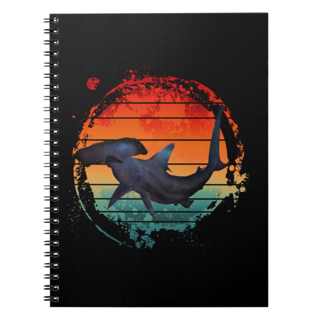 CADERNO ESPIRAL TUBARÃO-MARTELO POENTE VINTAGE (Frente)