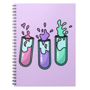 Caderno Espiral Tubos de Teste Turbulentos