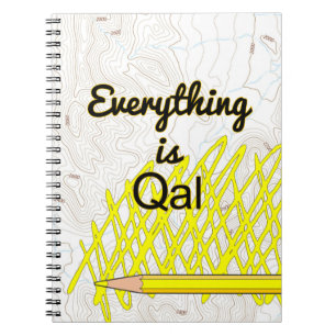 Caderno Espiral Tudo é geólogo de Qal-