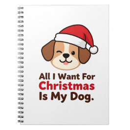 Caderno Espiral Tudo o que Eu Quero no Natal é a Arte do Meu Cacho