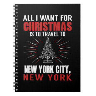 Caderno Espiral Tudo O Que Quero É Viagem De Natal Para Nova Iorqu