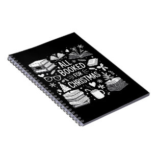 Caderno Espiral Tudo Reservado para o Natal Amante de Livros Prese