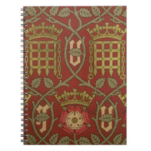 Caderno Espiral "Tudor aumentou", papel de parede da reprodução