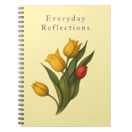 Caderno Espiral Tulip Floral Notebook | Everyday Reflections