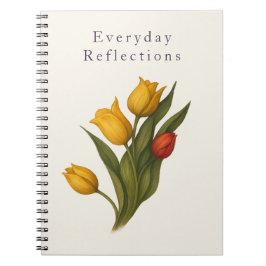Caderno Espiral Tulip Floral Notebook | Everyday Reflections