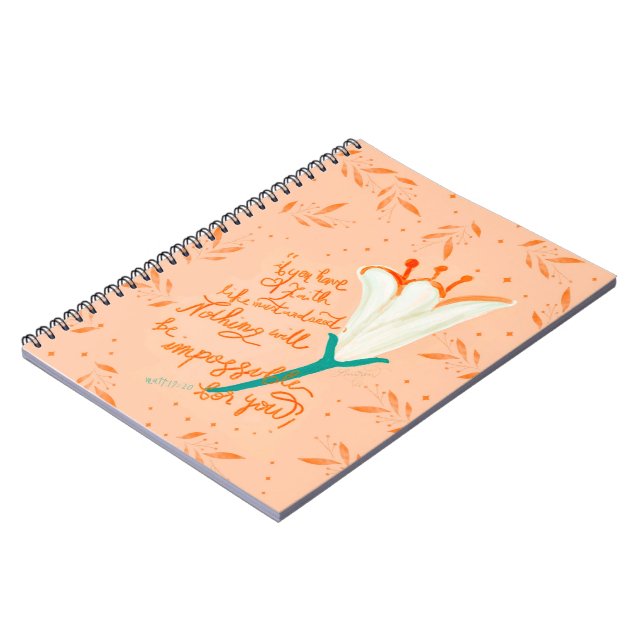Caderno Espiral Tulip Love-Faith Like a Mostard Seed notebook (Left Side)