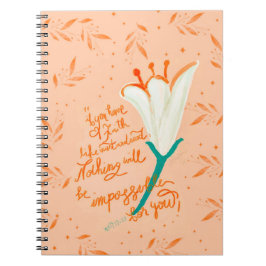 Caderno Espiral Tulip Love-Faith Like a Mostard Seed notebook
