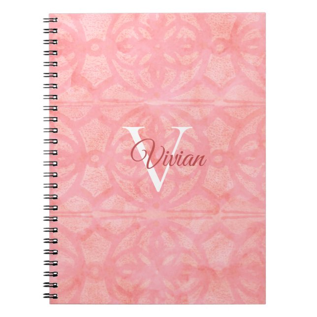 Caderno Espiral Tulip Rosa (Frente)