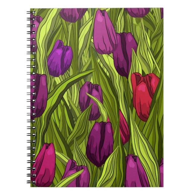 Caderno Espiral Tulipas (Frente)