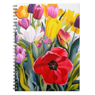 Caderno Espiral Tulipas 2007